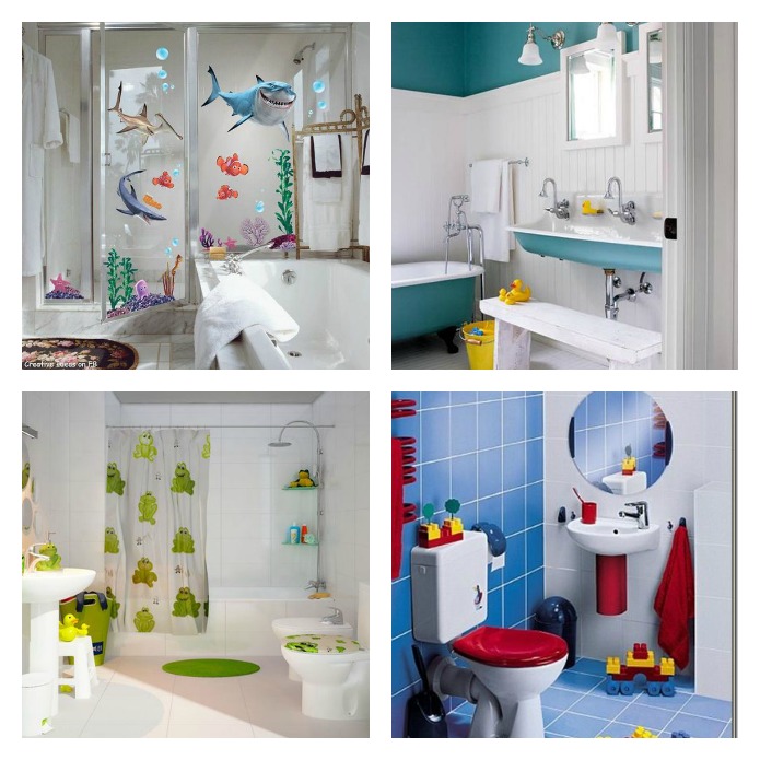 Una Pizca de Hogar: Cómo decorar el baño de los niños