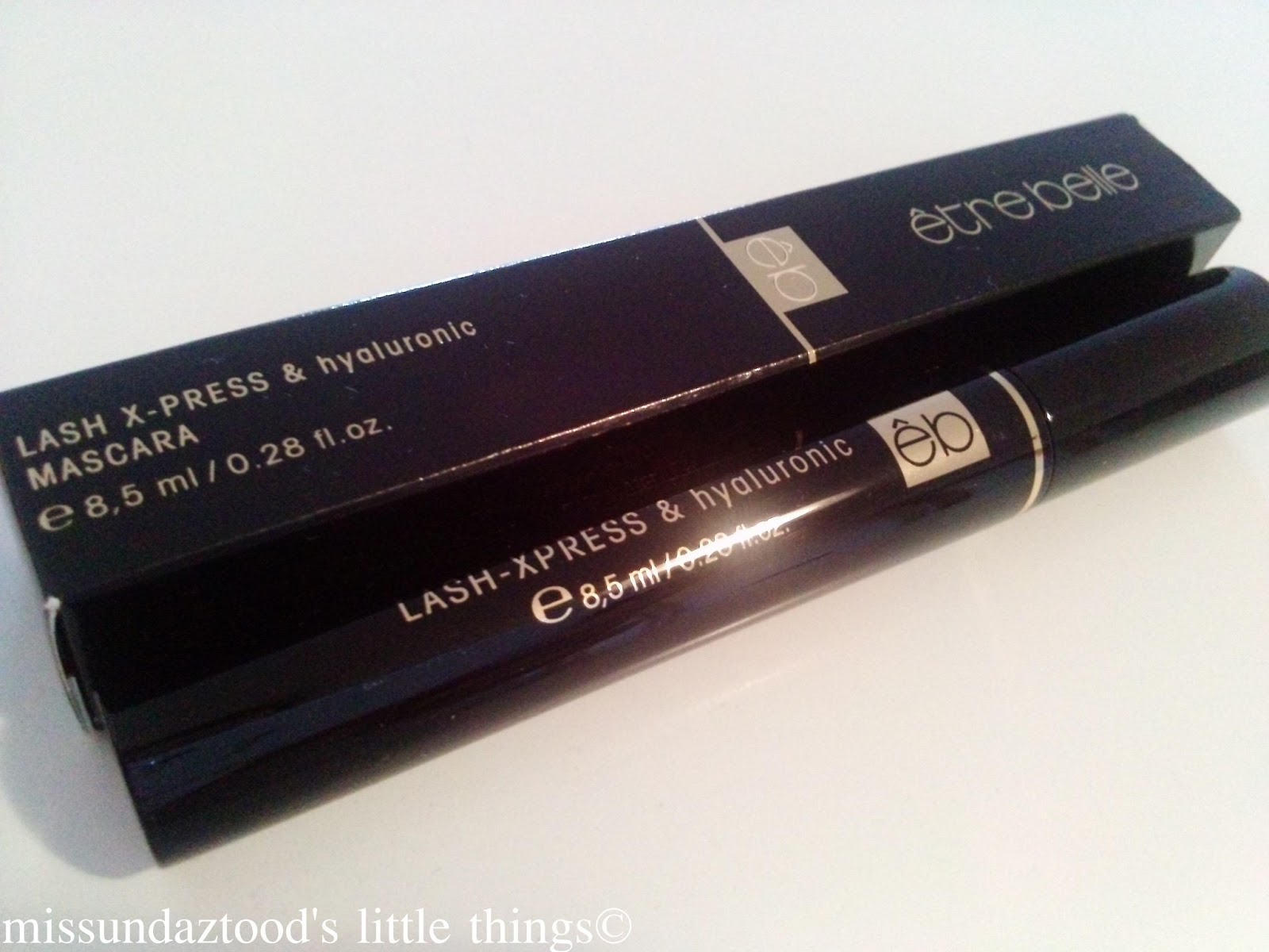 être belle Lash X press & hyaluronic mascara Missundaztood's Fragrance and Makeup Blog