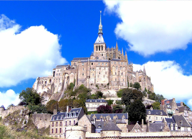 Mont Saint-Michel and its medieval village in Normandy, France. Photo: WikiMedia.org.