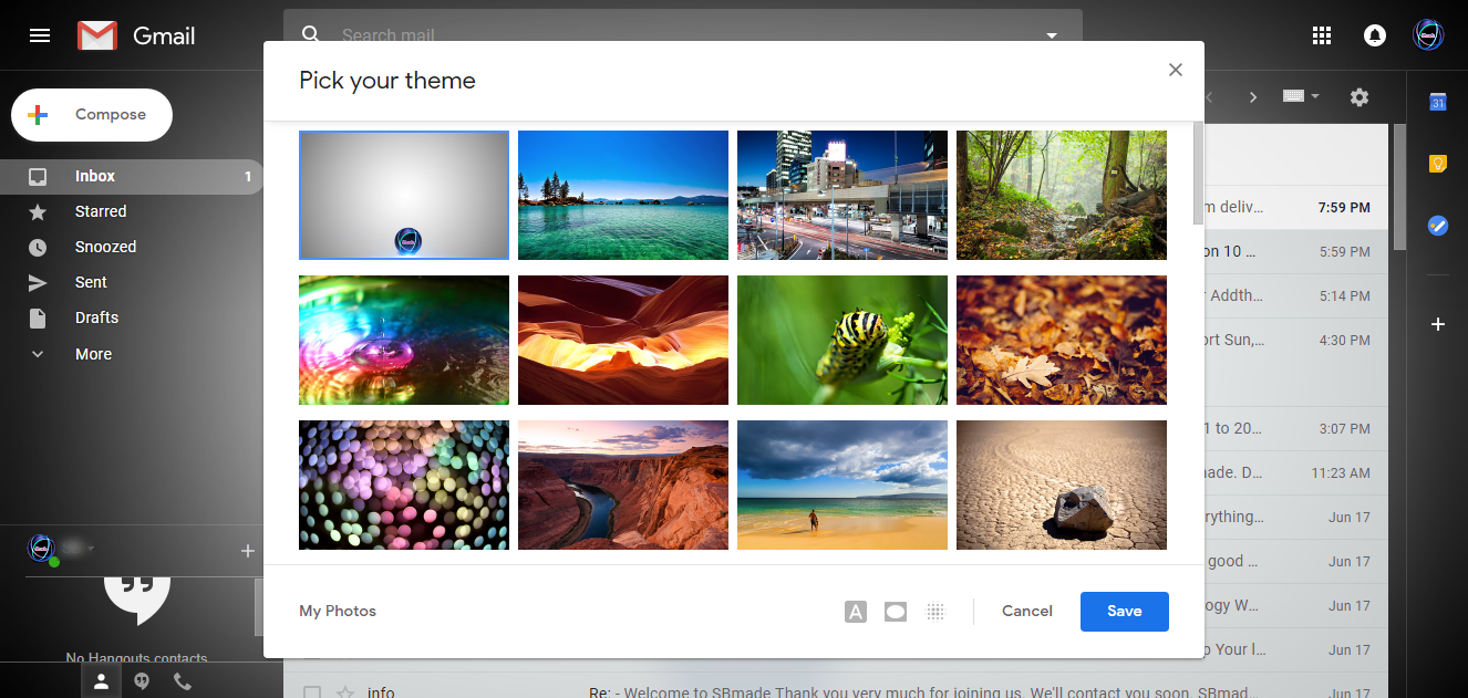 How to Change Your Gmail Theme Background SBmade New Data Of Technology
