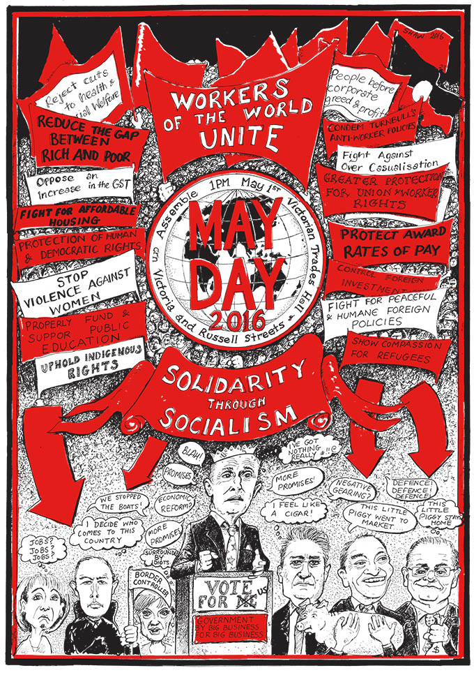 PROPAGANDA PROTEST INTERNATIONAL WORKERS DAY MAY SOCIALISM POSTERBB6849B