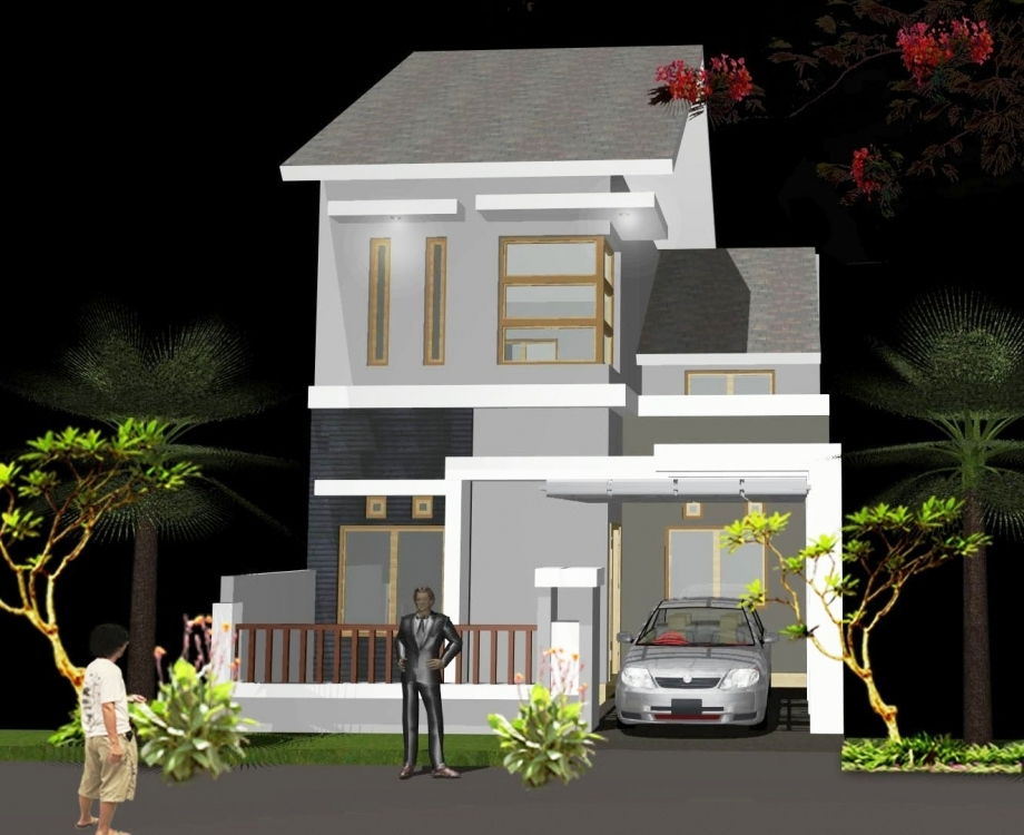 Desain Rumah Minimalis 2 Lantai Type 36 Tampak Depan Desain Rumah Minimalis 2 Lantai Type 36 Tampak Depan