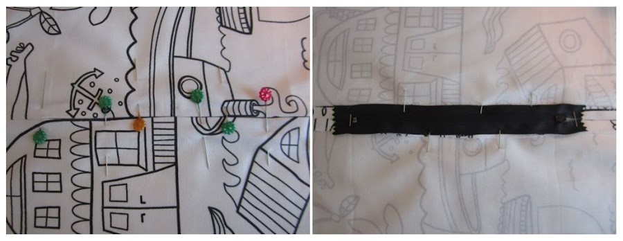 mis nancys, mis peques y yo, tutorial funda de cojin colocar cremallera 3