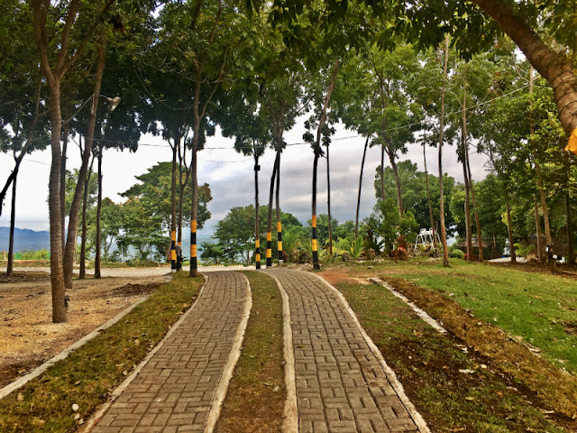 Ultra Winds Mountain Resort Pualas, Baungon, Bukidnon. This is the driveway heading to and from the pools and restaurant