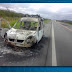 Ambulância pega fogo na estrada enquanto transportava paciente no norte da BA; ocupantes saem ilesos