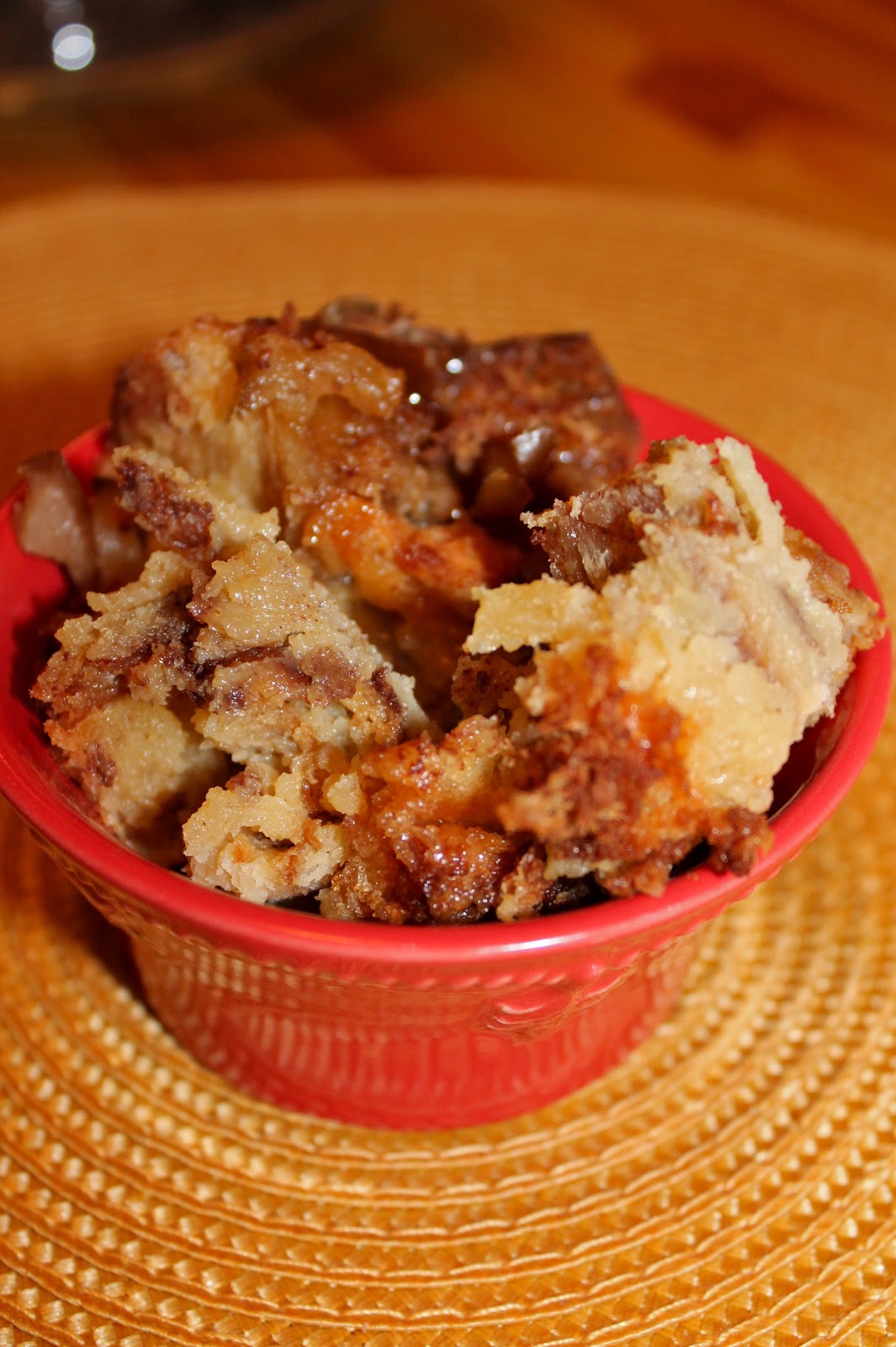 Little Piggy's Kitchen Pear Bread Pudding... it's what I'm Thankful for!