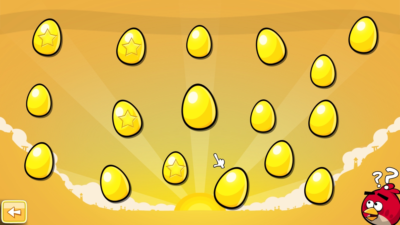 All golden eggs in angry birds