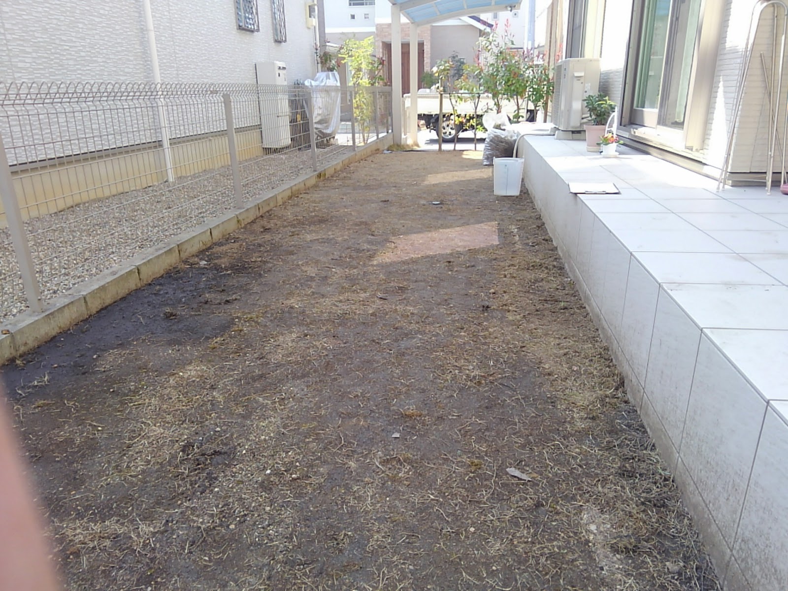 足跡日誌 庭 排水不良改善