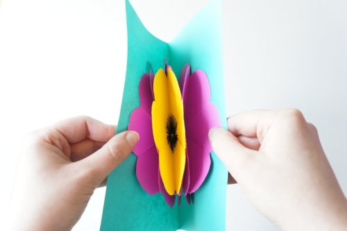 i d l e w i f e : DIY project: pop-up flower card