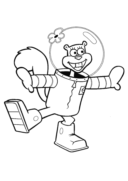 a coloring pages of spongebob - photo #44