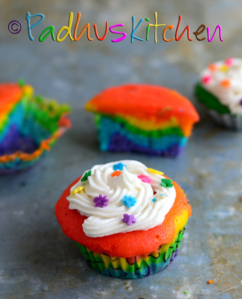 Rainbow Cupcakes Rainbow Cupcakes