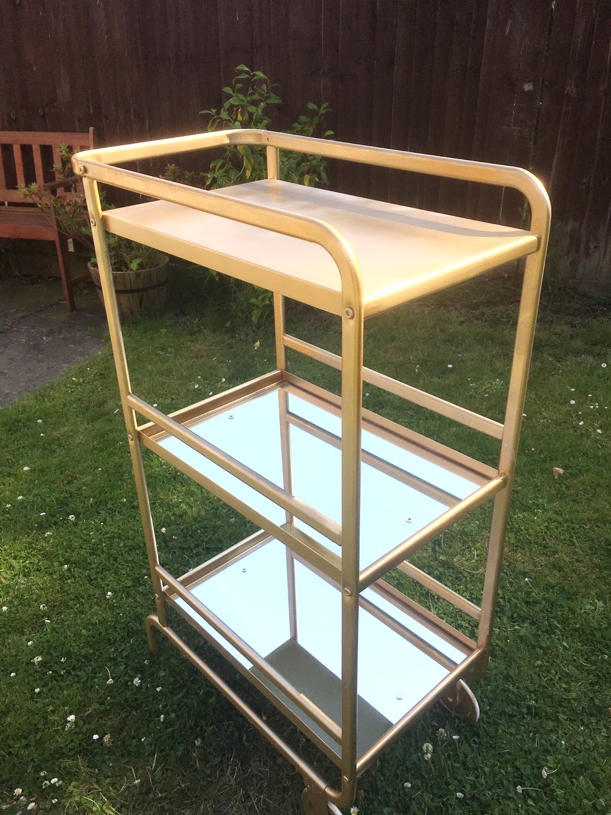 Ikea hack DIY bar cart/drinks trolley Dove Cottage