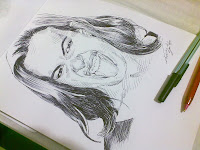 Luciana Leal - desenho com caneta esferográfica nº3