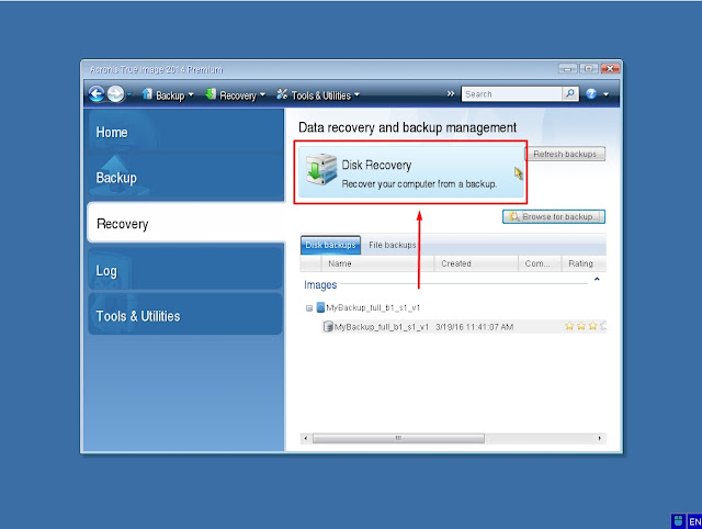 Tips, Langkah-Langkah Backup dan Restore Windows Dengan Acronis True Image (Part 2)