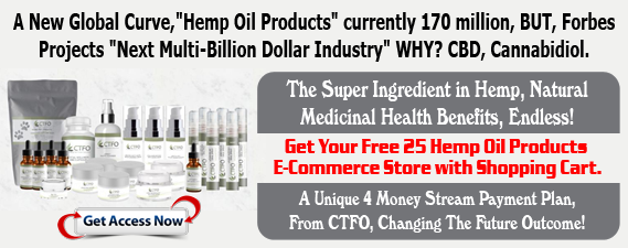 Free Hemp(NON THC) Oil E-Commerce Store 4 Money Streams