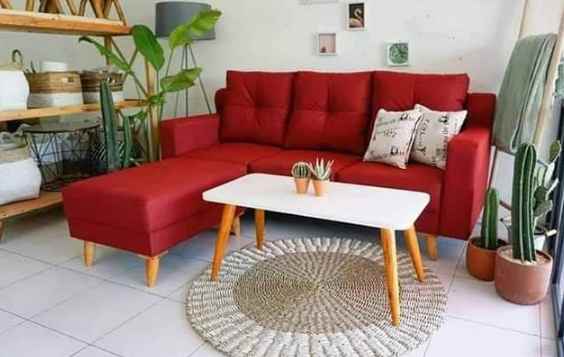 sofa minimalis ruangan rumah type 30
