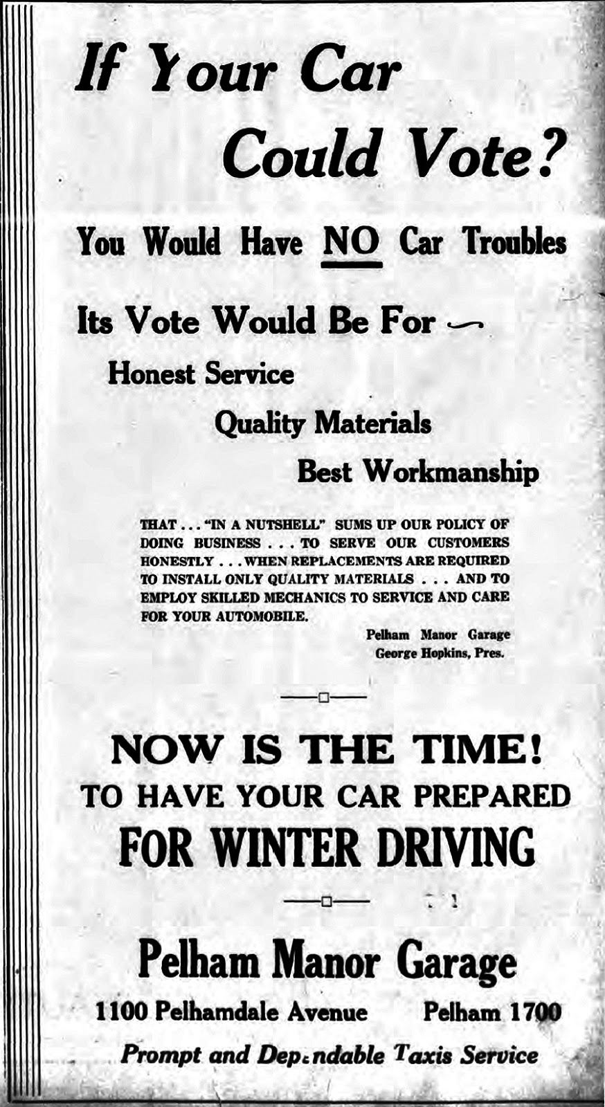 Historic Pelham Hopkins Garage Property Became Trestle Field Park on