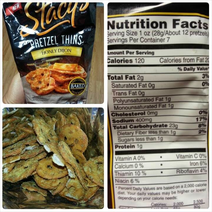 Shannon's Lightening the Load Stacy's Pretzel Thins Honey Dijon