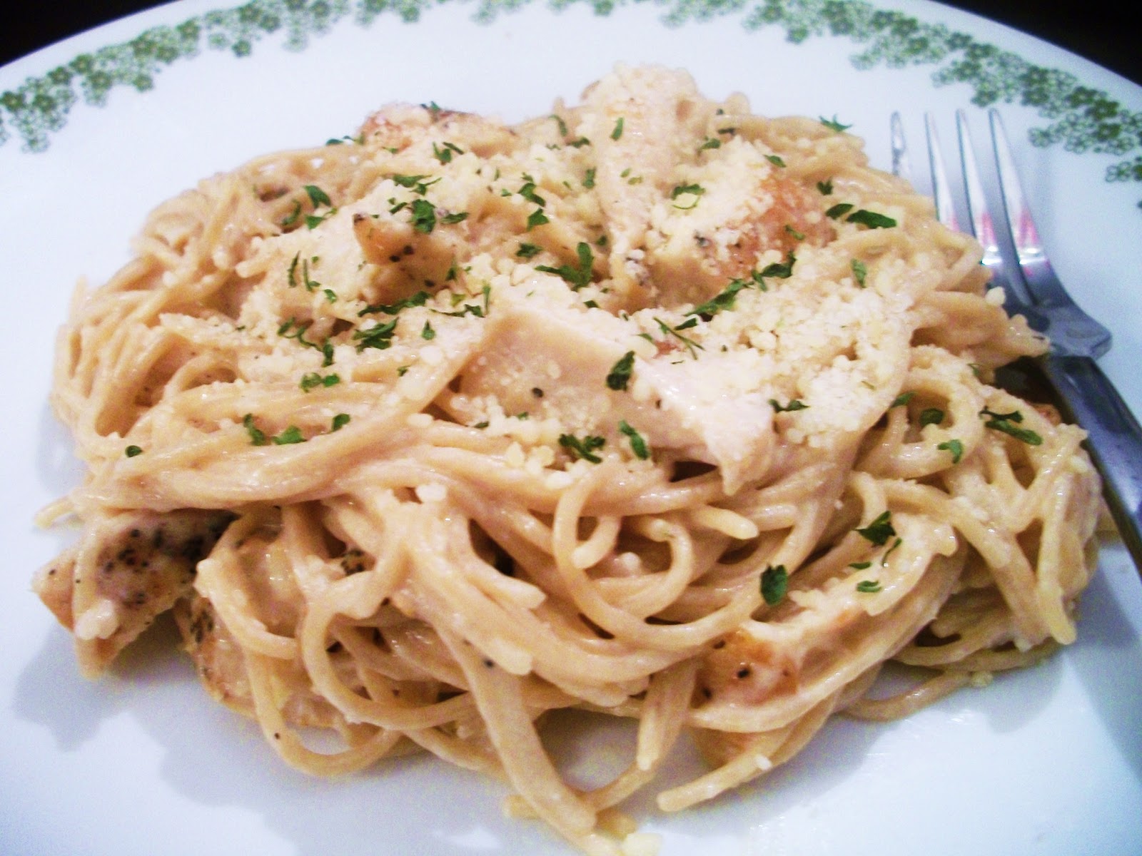 Simply Shlee Chicken and Spaghetti with Lemon Cream Sauce