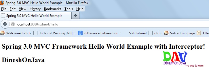 Spring MVC Interceptor with Example