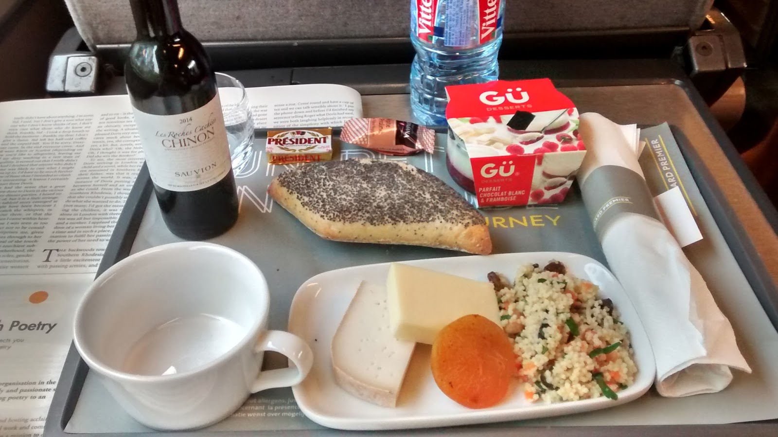 In Brussels, Will Eat Eurostar, Standard Premier food