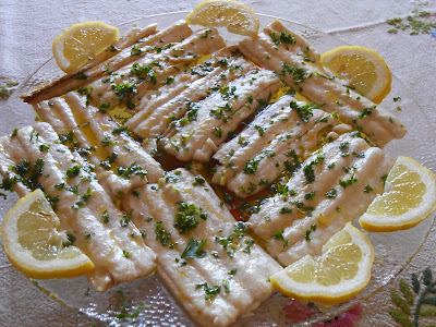 filetti di pesce spatola al limone