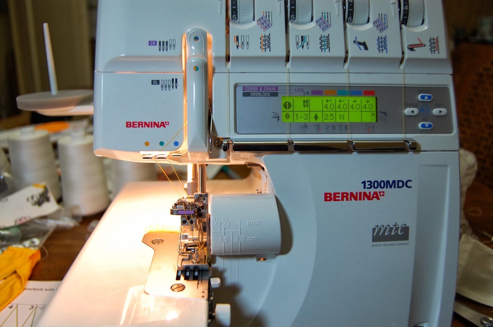 The Domestic Quilter: Machine Quilting & Binding: My New Serger
