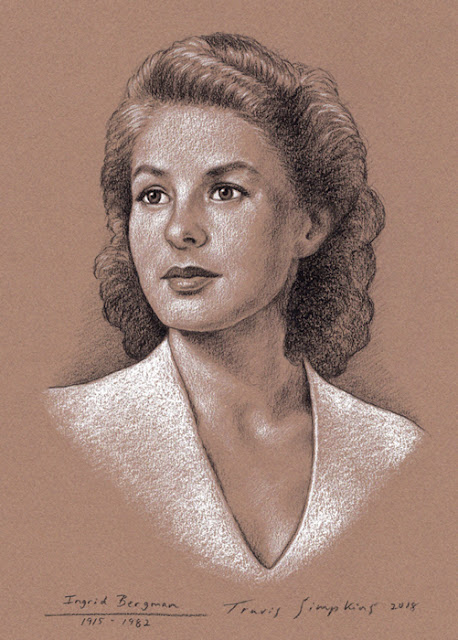 Ingrid Bergman. Hollywood Actress. by Travis Simpkins