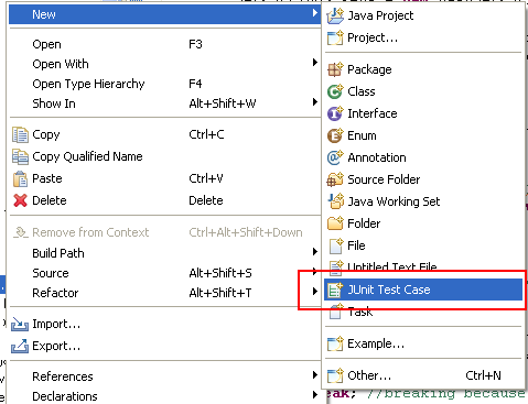 How to write JUnit test case in Eclipse JAva
