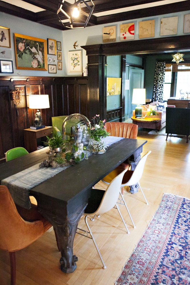 Vintage décor mix makes eclectic boho home - dining room 1 BoHoHome.com @bohosusan