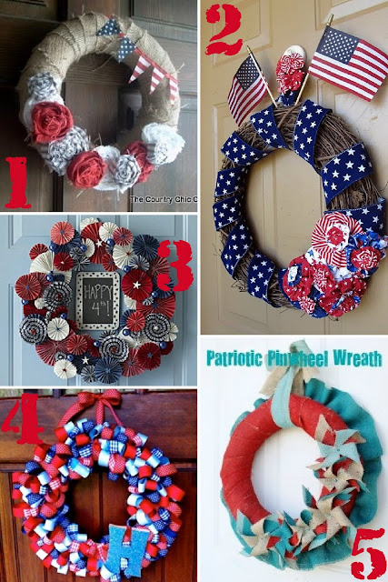 4th of July Roundup - Patriotic Wreaths!