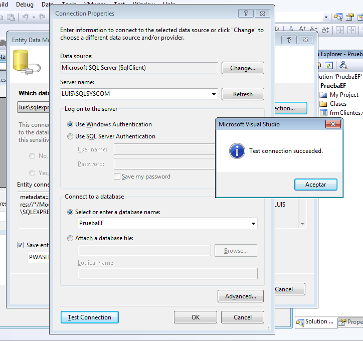 Uso de Entity Framework con VSTO 2008 y SQL Server 2008 R2 (Parte I)