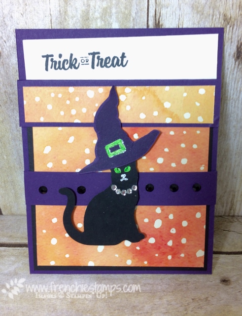 Spooky Cat, Pocket Fold, Painted Autumn, Stampin'Up!, frenchiestamps