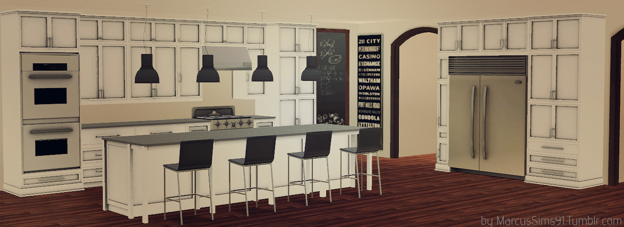 My Sims 3 Blog: Carolina Kitchen Set by Marcussims91