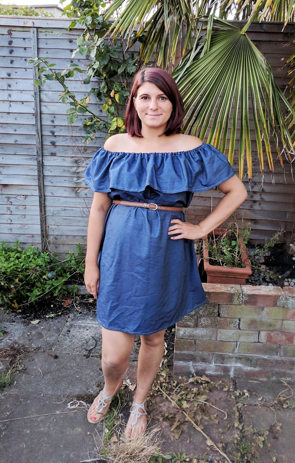 One Shoulder Ruffle Dress Tutorial