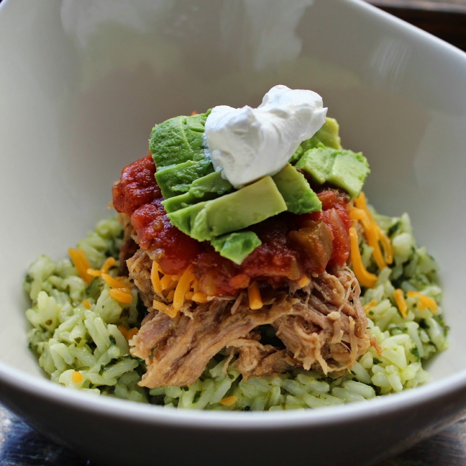 Pork Carnitas and Cilantro Lime Rice Pinch Me
