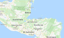 Map Guatemala - Honduras