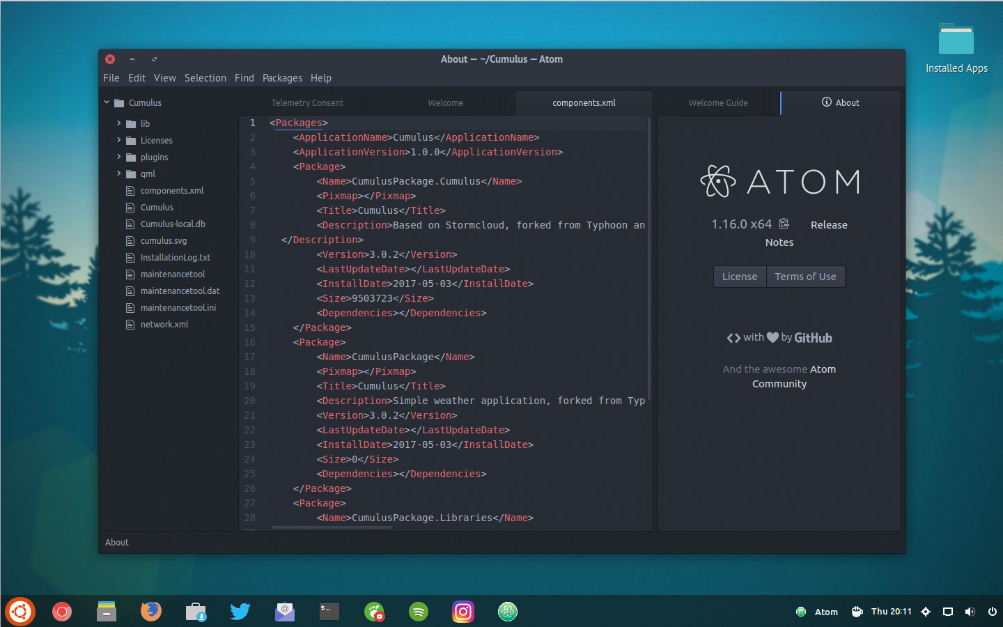 Atom è un editor di testo open source in continua crescita, stabile e