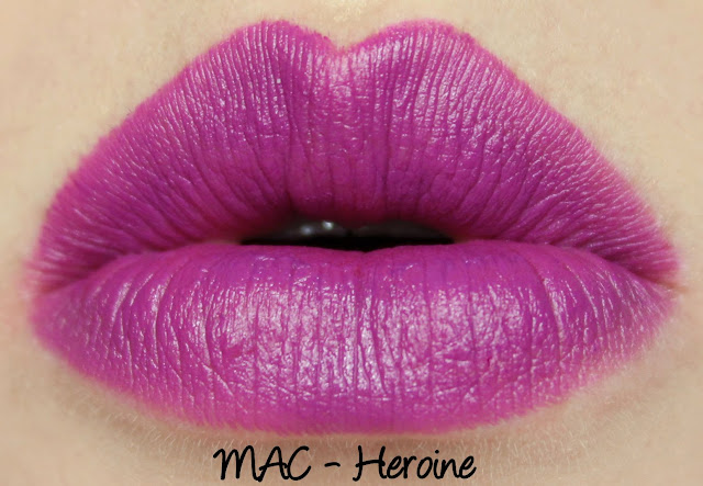 MAC The Matte Lip 2015 - Heroine Lipstick Swatches & Review