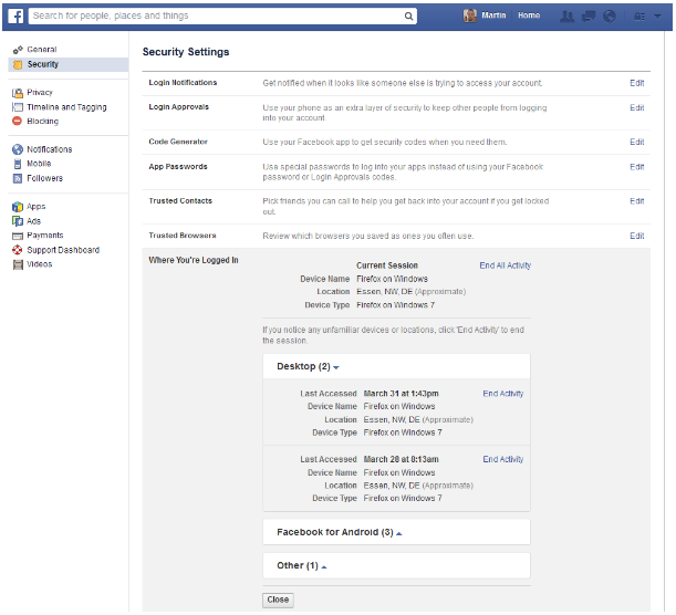 Facebook Login And Logout Access Facebook Account