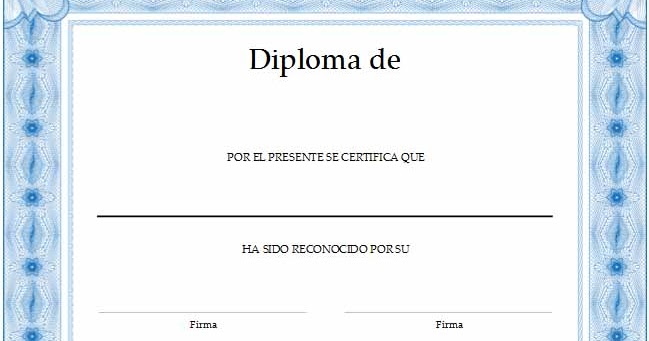 formatos de diplomas de honor