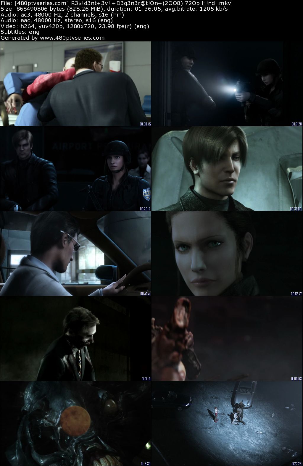 Download Resident Evil Degeneration (2008) 800Mb Full Hindi Dual Audio Movie Download 720p Bluray Free Watch Online Full Movie Download Worldfree4u 9xmovies