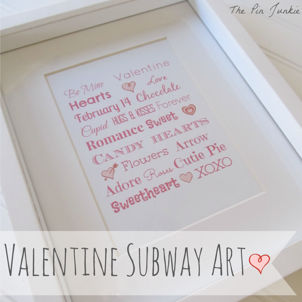 Valentine Subway Art