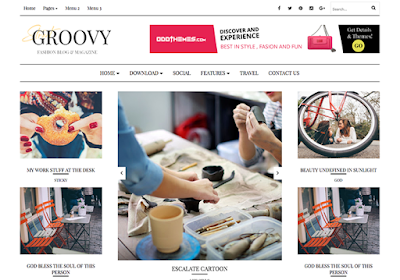 Groovy responsive blogger template