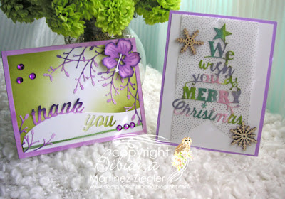 how to color die cuts merry card both cards