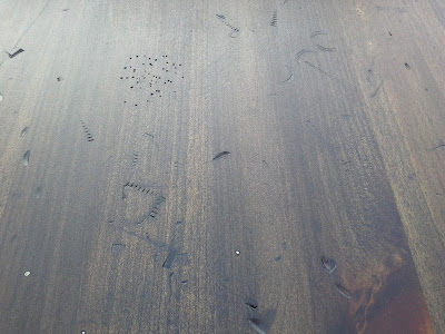  Ethan Allen coffee table grey white jacobean stain distressed