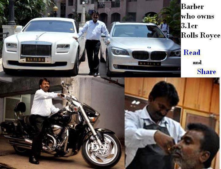Barber who owns rolls royce bmw #2