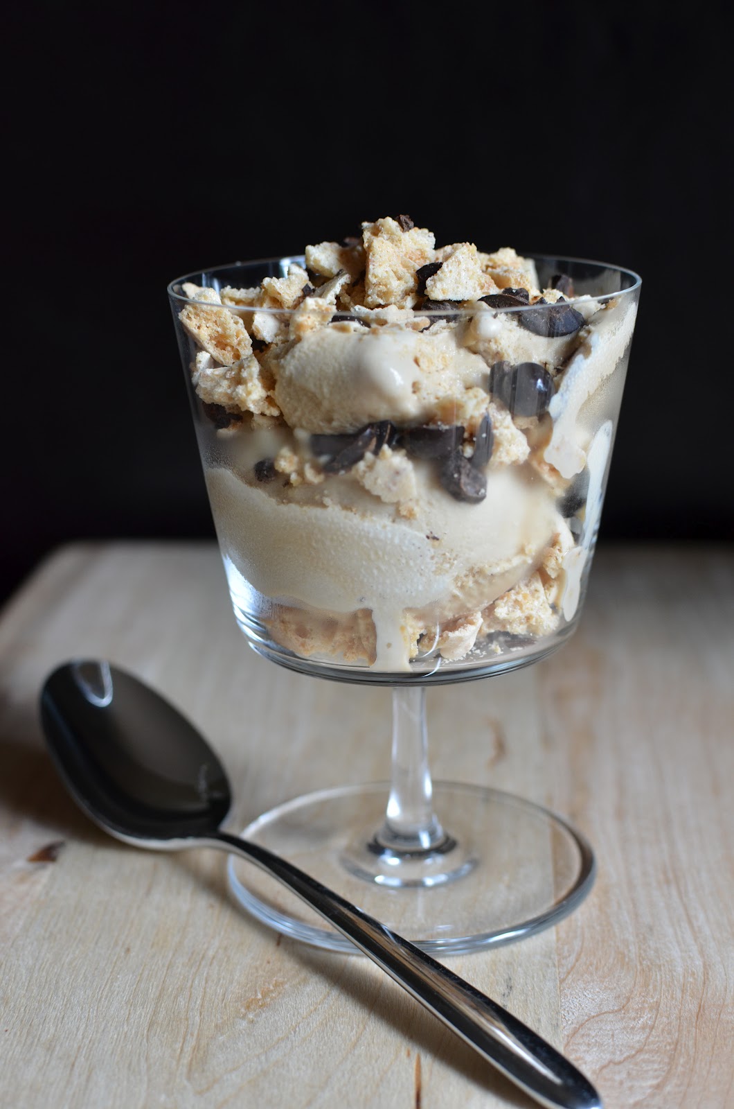 Playing with Flour: Amaretti and ice cream parfait