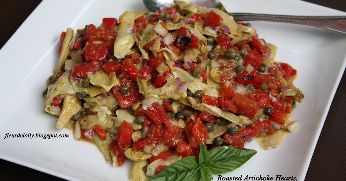 Fleur de Lolly Tapas Thursday Roasted Artichoke Hearts, Red Peppers