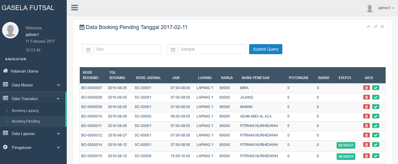 Source Code Aplikasi Booking Lapangan Futsal dengan PHP dan MYSQL ...